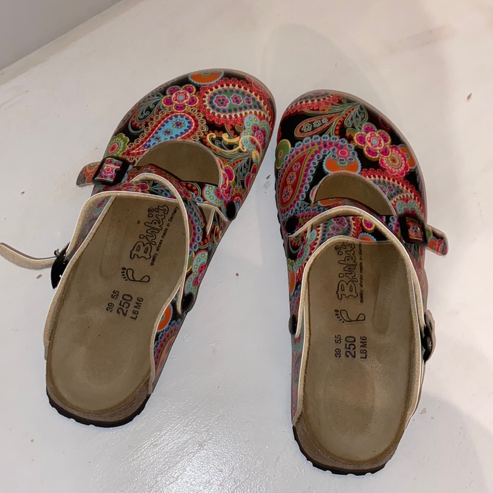 Colorful birk loafers for sale! Barely worn!
